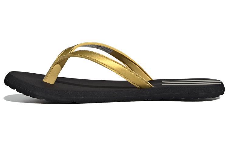 Adidas Eezay Flip Flops Slipper 'Black Gold' Women's
