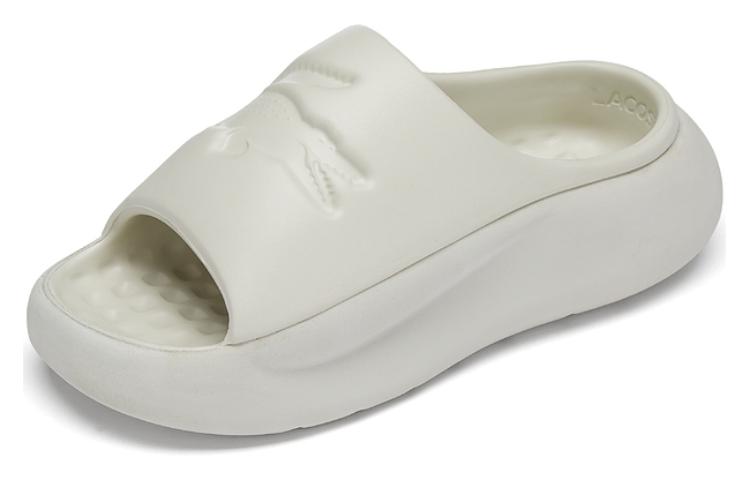 LACOSTE Slide Slippers Women's Ecru купить в интернет-магазине Yoocart с быстрой доставкой по России.