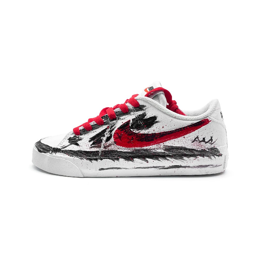 Nike Court Legacy Ambition Beats Shock Absorbers Low Top Skateboard Shoes Unisex Black White