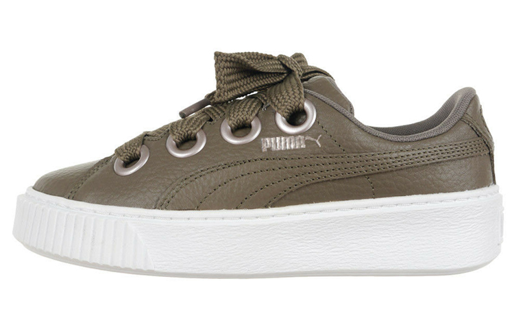 PUMA Platform Kiss Leisure Board Shoes Green Women's