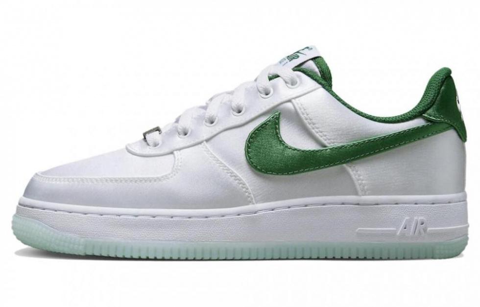Nike Air Force 1 Low '07 Satin White Pine Green Women's