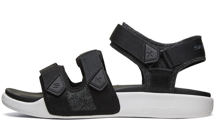 Skechers Velcro Outdoor Sports Black White Sandals