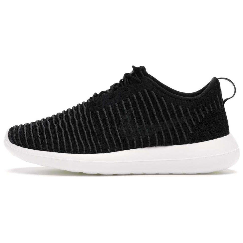 Nike Roshe Two Anti Slip Wear Resistant Low Top Running Shoes Men's Black White