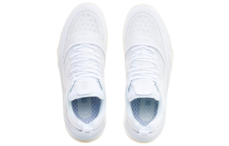 LiNing LINGTENG Skateboard Shoes Men Low-Top Standard White