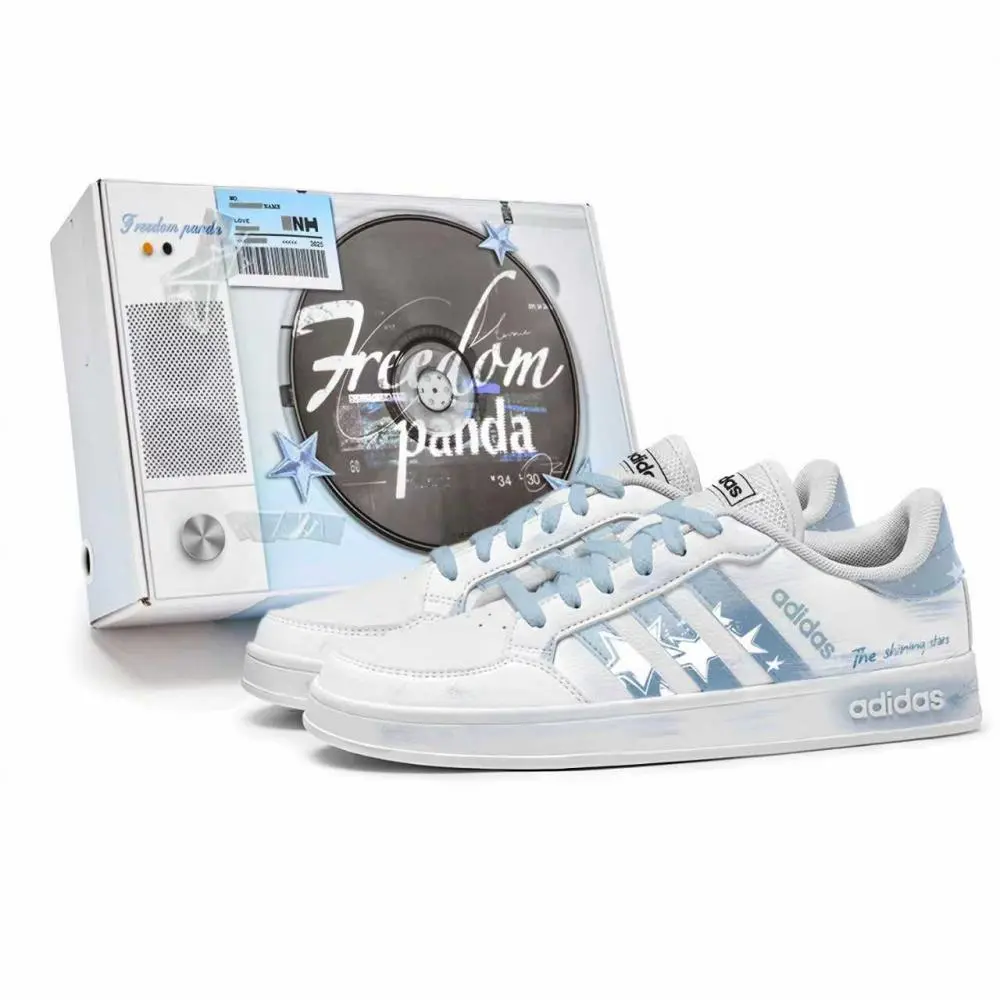 Adidas Neo Breaknet Star Sea Box Cushioning Low top Skateboard Shoes Unisex Blue White