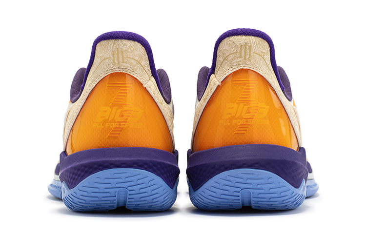 361° Big3 4.0 QUICK Liangzhu Wear-Resistant Breathable Lightweight Rebound Low-Top Basketball Shoes Men's White Purple