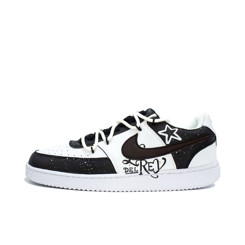 Nike Court Vision Skateboard Shoes Unisex Low top Black/White