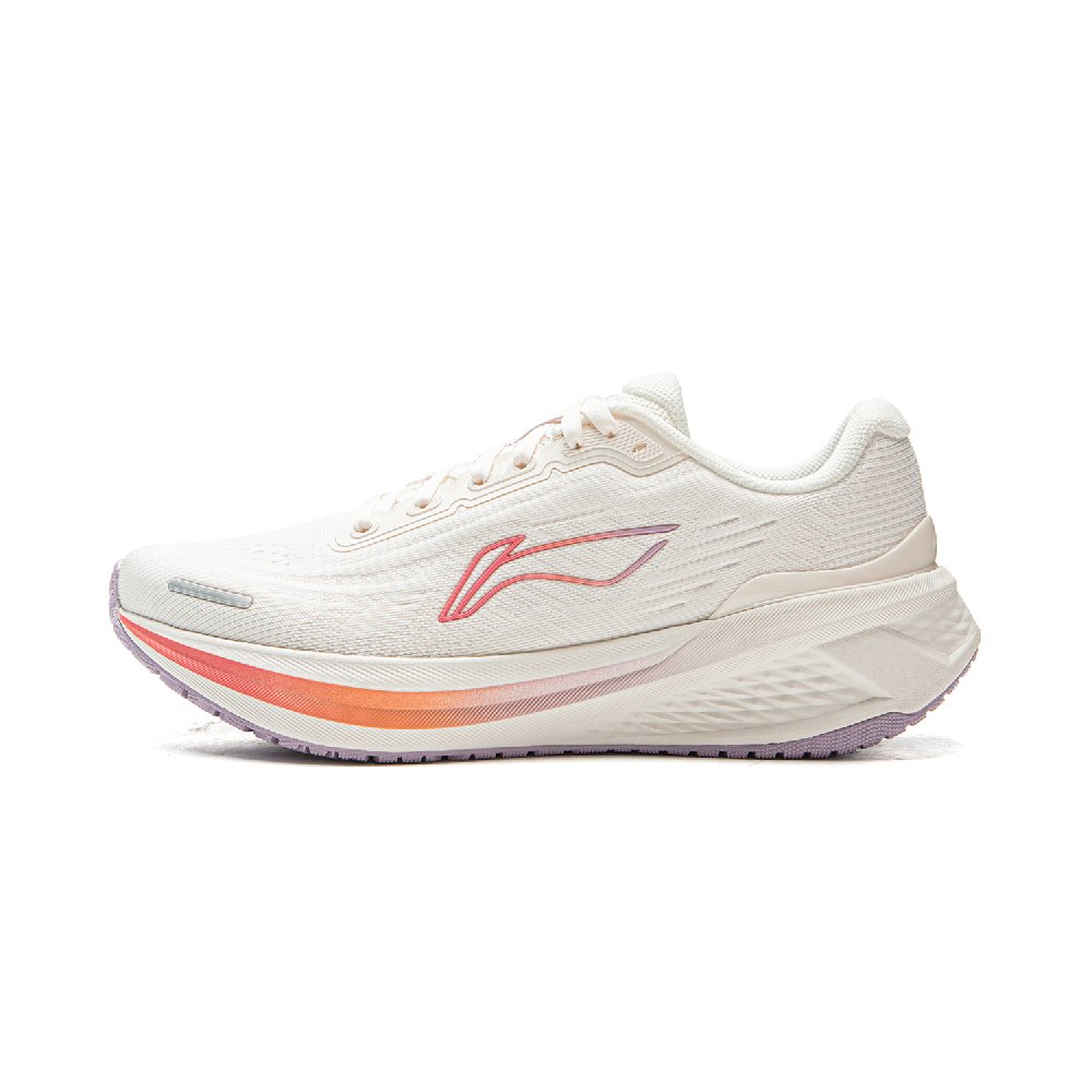 LiNing MINEPAIR 3.0 V2 Shock Absorbers Slip Resistant Abrasion Resistant Breathable Low Top Running Shoes Women's Ivory