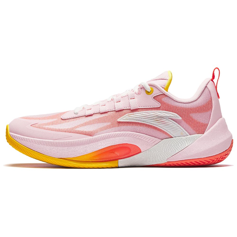 Anta Instantaneous 1 TD Honey Peach Cushioning, Wear Resistant Low Top Basketball Shoes Men's Pink