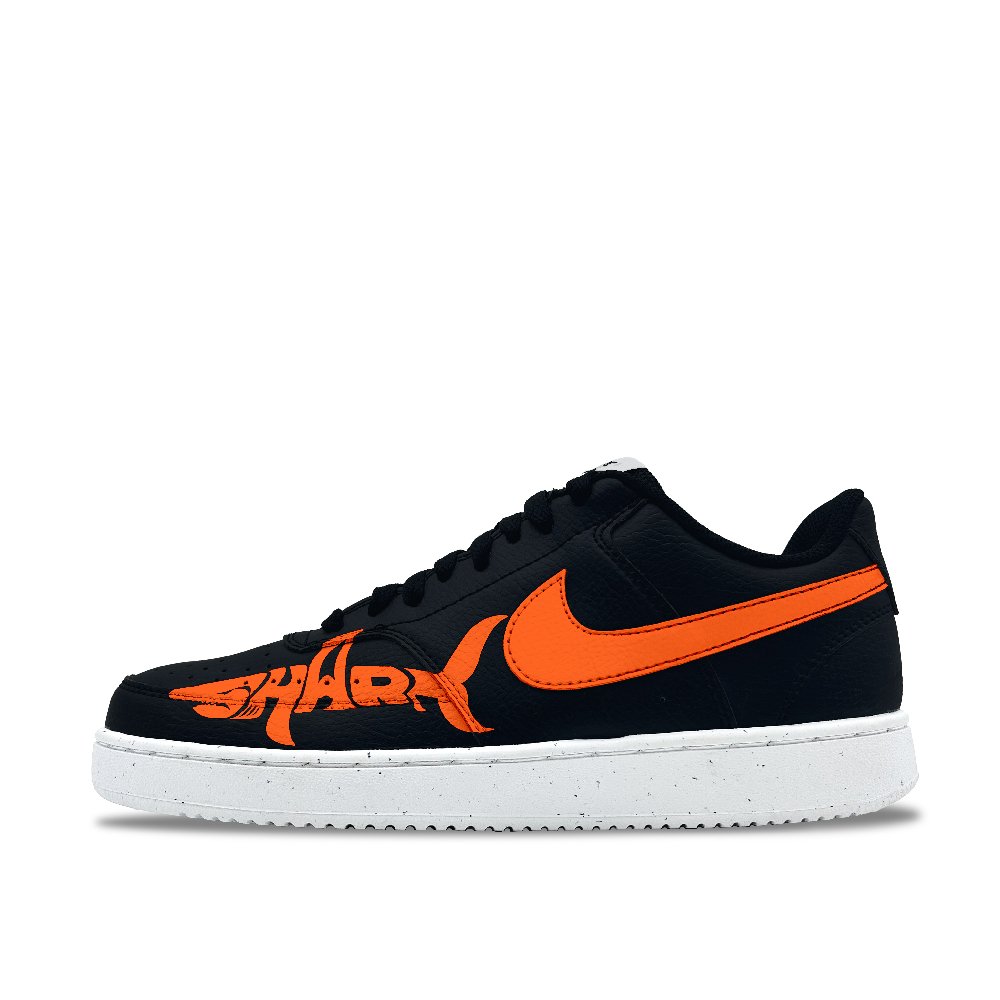 Nike Court Vision Skateboard Shoes Men Low Top Orange
