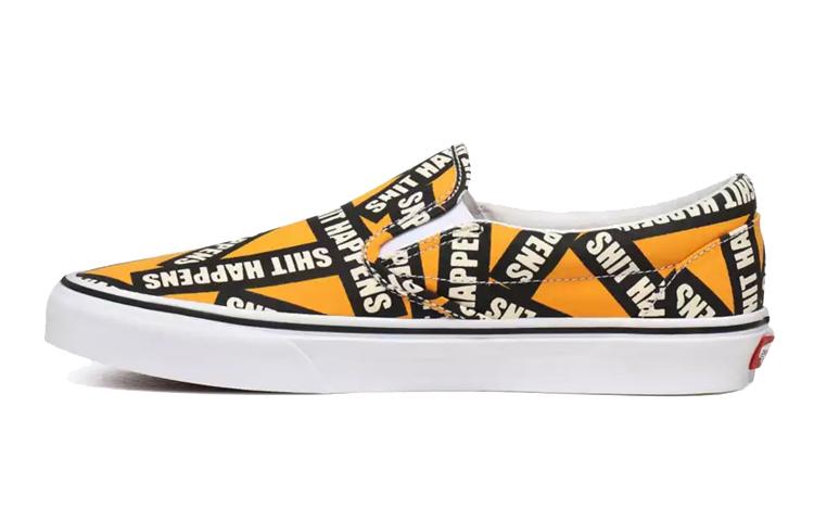 Vans Shit Happens Classic Slip On Orange