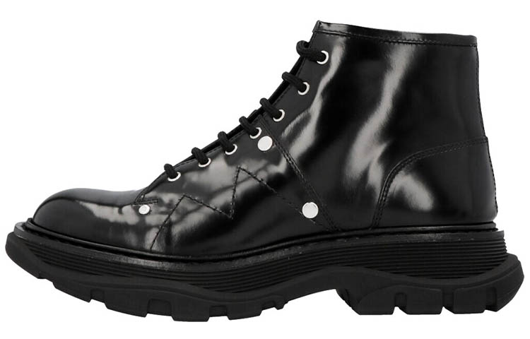 Alexander McQueen Tread Lace Up Boot 'Black' Women's