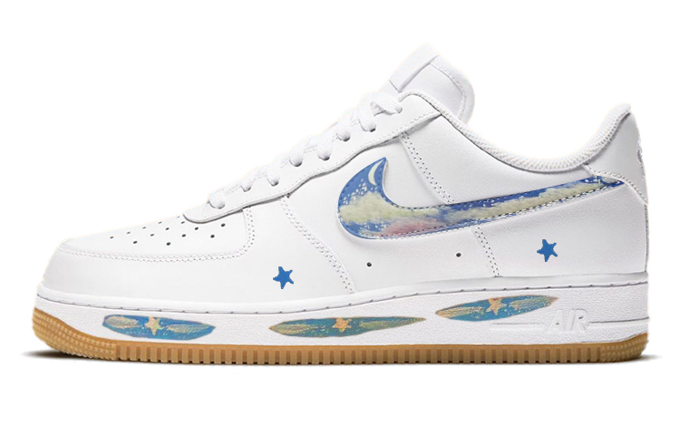 Nike Air Force 1 Skateboard Shoes Men Low-Top Blue/White