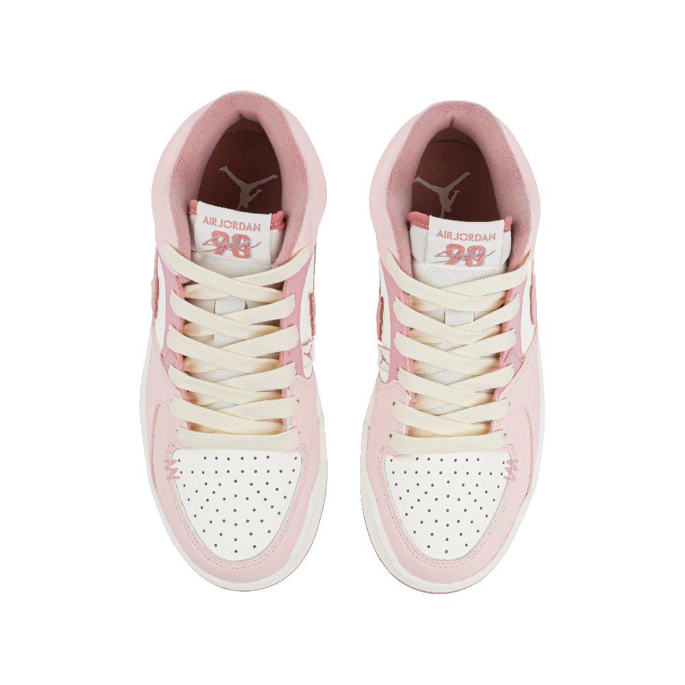 Jordan Stadium 90 Abrasion Resistant Low Top Casual Shoes GS White Pink