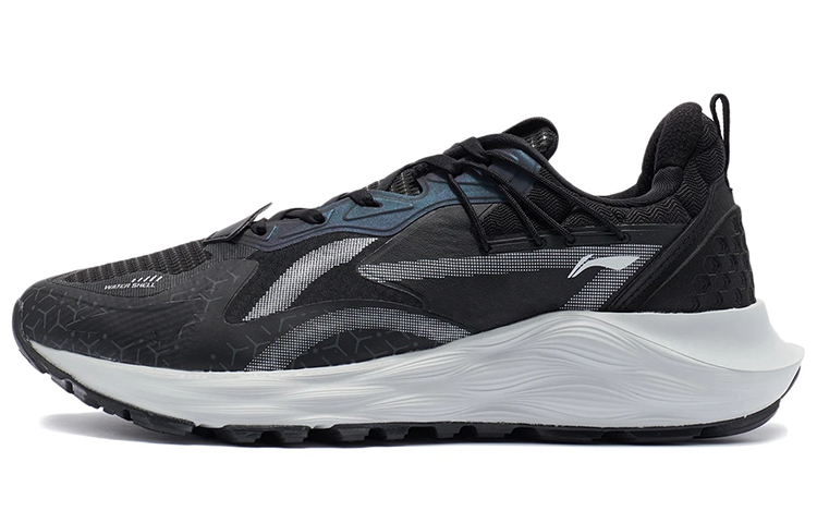 LiNing Cloud Shield PLUS Abrasion Resistant Breathable Low Top BOOM/LINING Cloud Running Shoes Men's Black