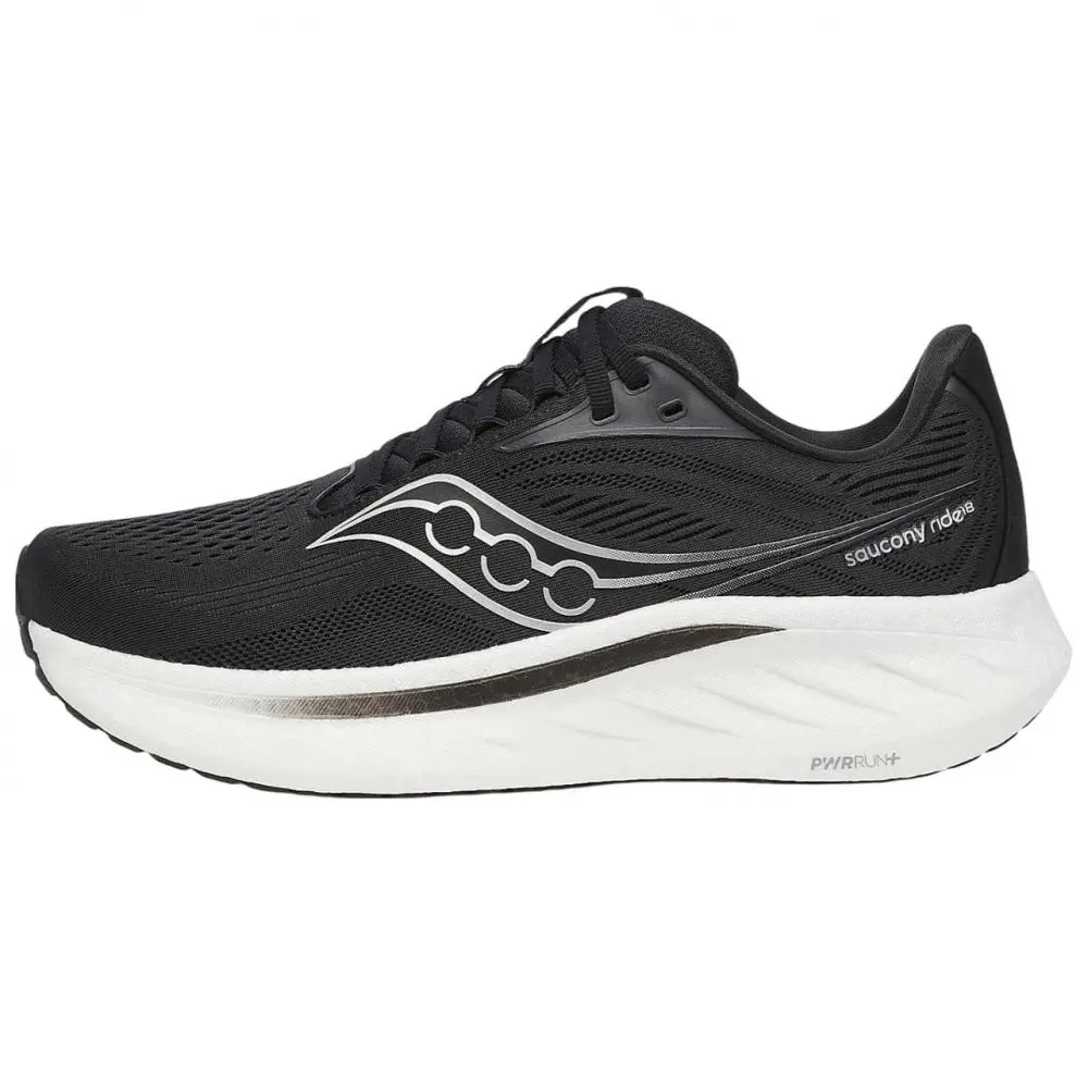 Saucony Ride 18 Black White