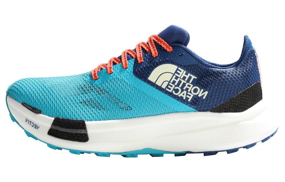 THE NORTH FACE Cushioned Slip-Resistant Breathable Low-Top Running Shoes Men's Blue
