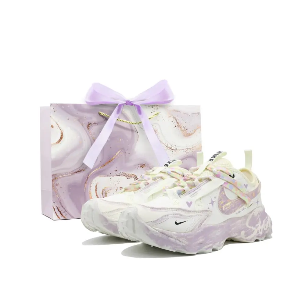 Nike TC 7900 Cushioning, Wear Resistant Low top Casual Shoes Women's White Purple