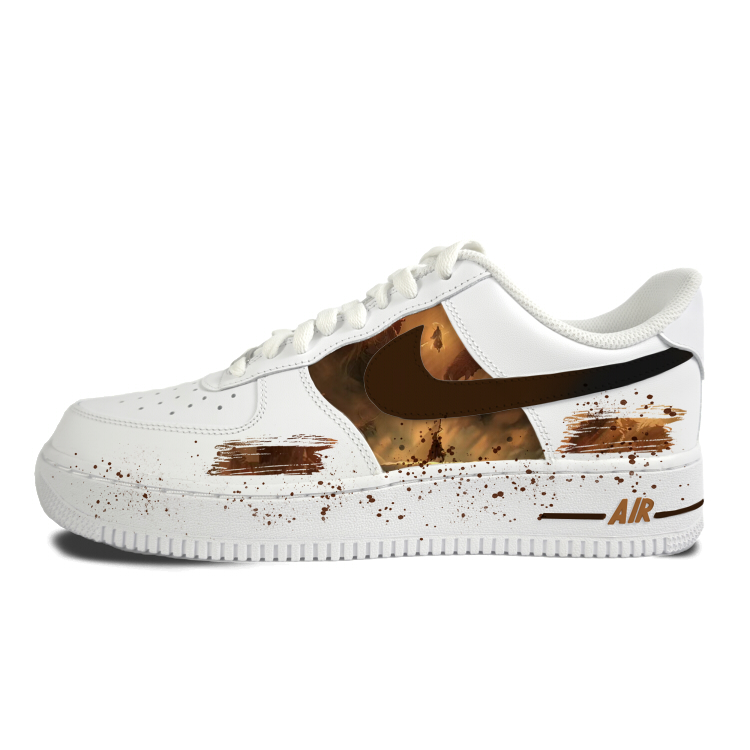 Nike Air Force 1 Abrasion-Resistant Low-Top Skateboard Shoes Unisex White