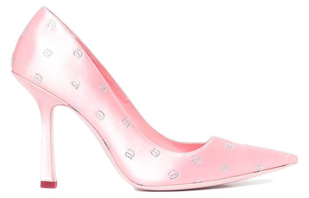 alexander wang Delphine 105mm Crystal-logo Pumps