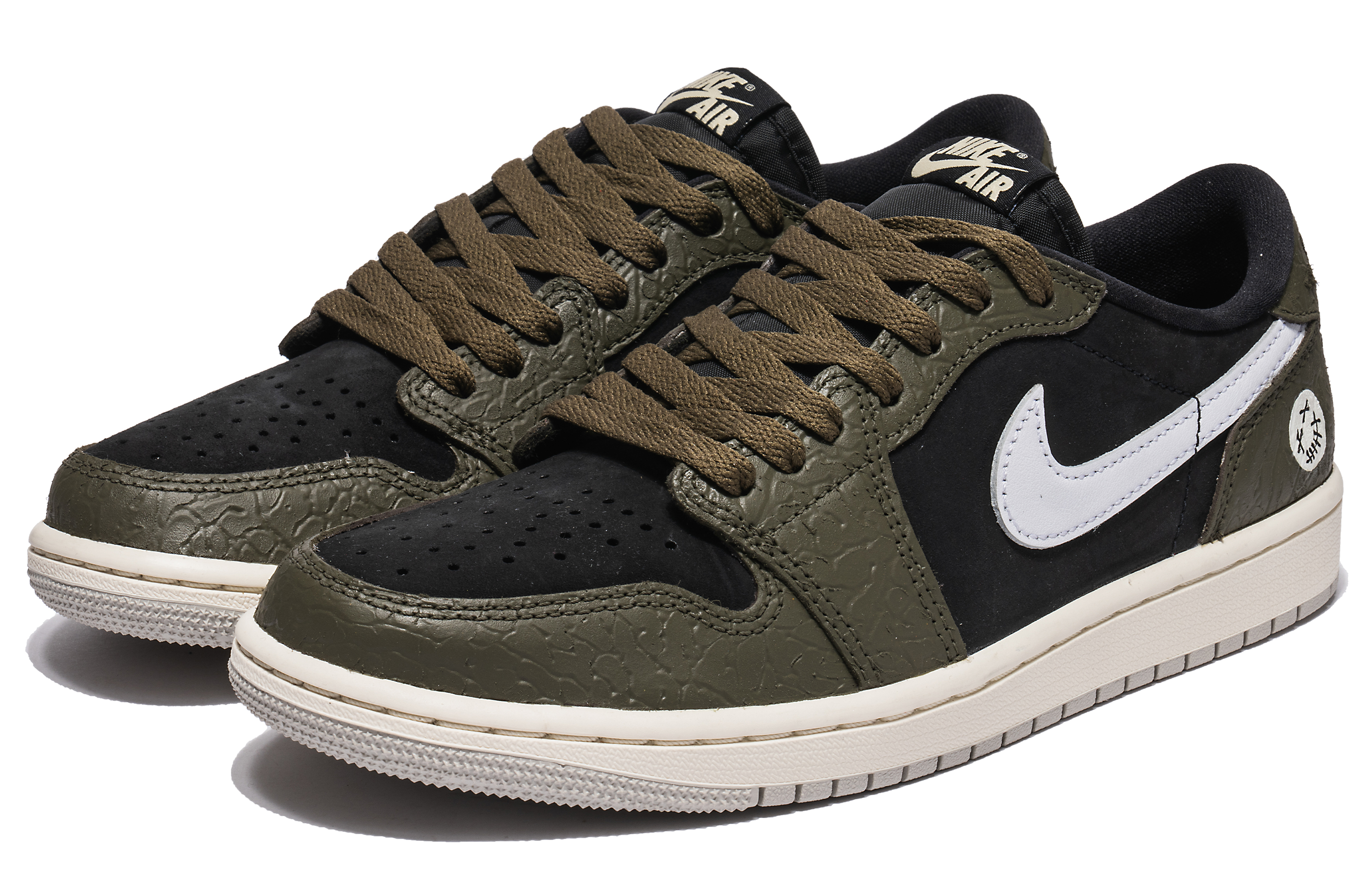 Jordan Air Jordan 1 Low-Top Vintage Basketball Shoes Women's Black Green купить в интернет-магазине Yoocart с быстрой доставкой по России.