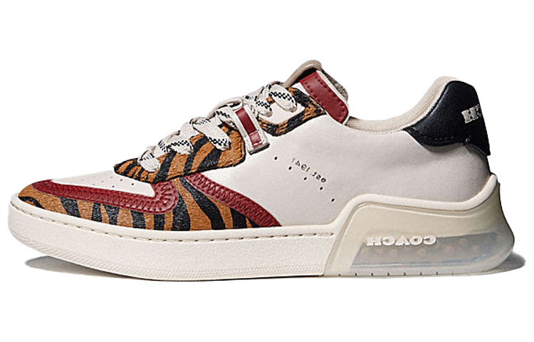 COACH CitySole Low Top Stylish Skateboarding Shoes Women's White Brown