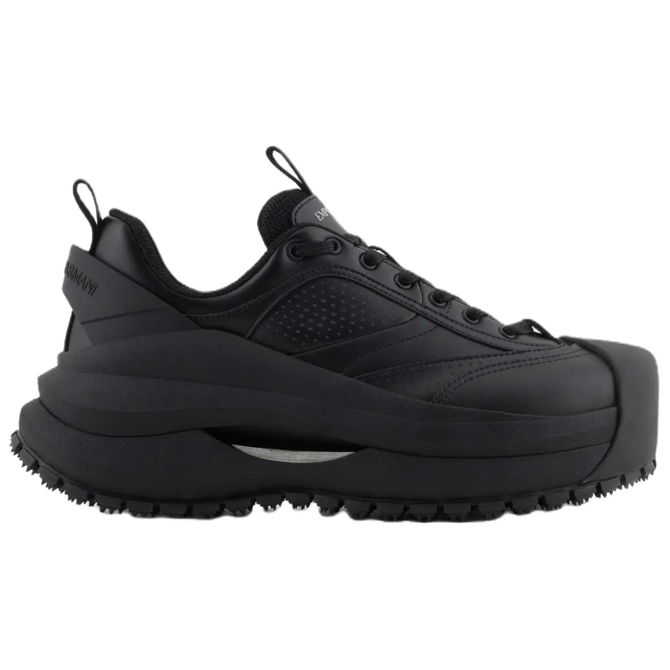 EMPORIO ARMANI Low top Casual Shoes Men's Black