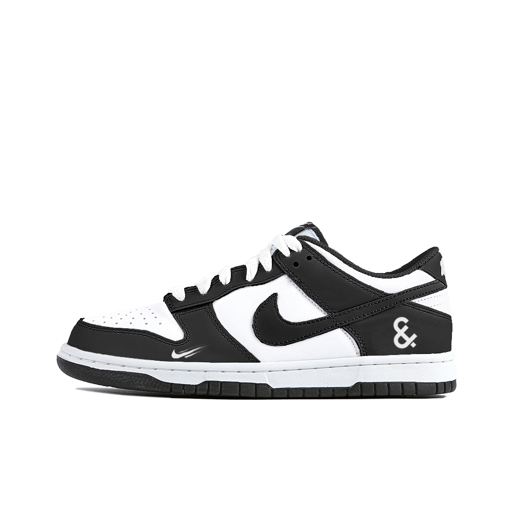 Nike Dunk Lying Edo Anti-Slip Wear-Resistant Low-Top Skateboard Shoes Unisex Black