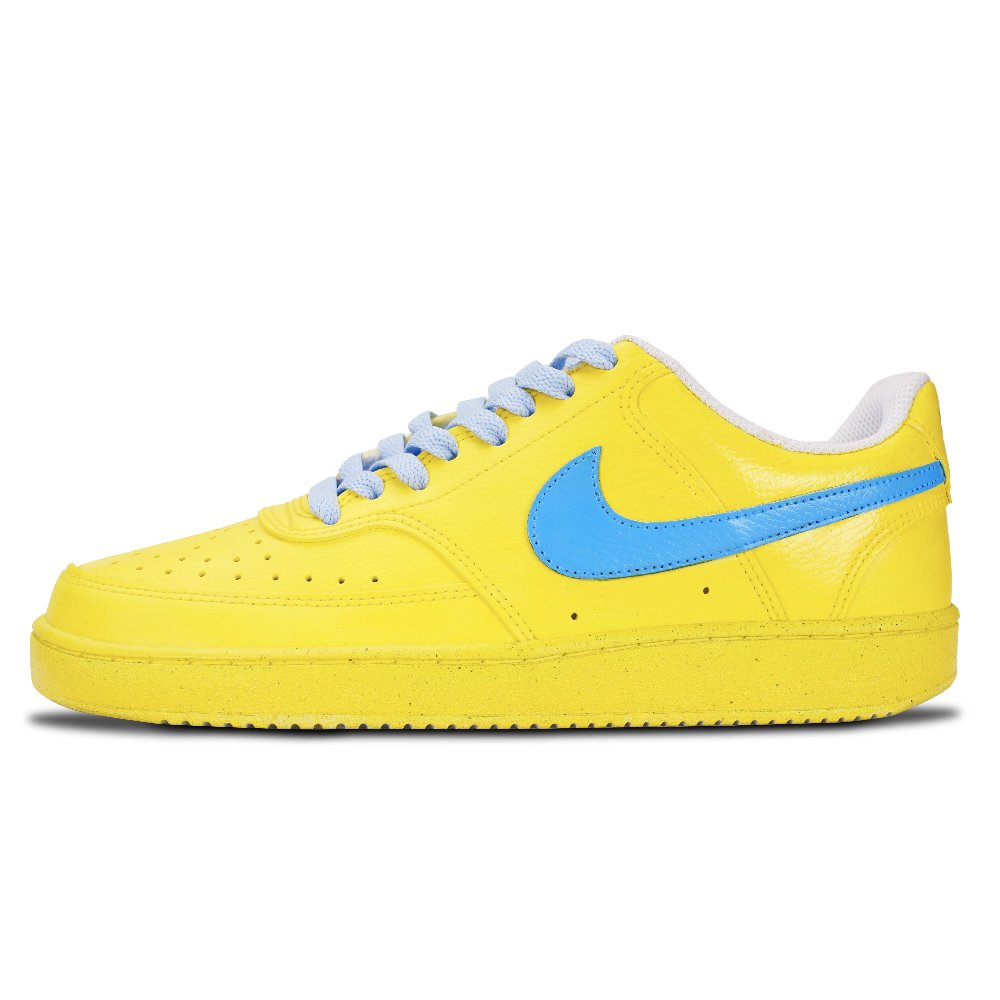 Nike Court Vision 1 Sunflower In City Abrasion Resistant Low Top Skateboard Shoes Unisex Lemon