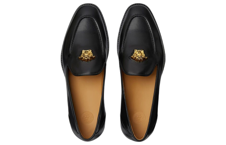 VERSACE La Medusa Slippers 'Black Gold' купить в интернет-магазине Yoocart с быстрой доставкой по России.