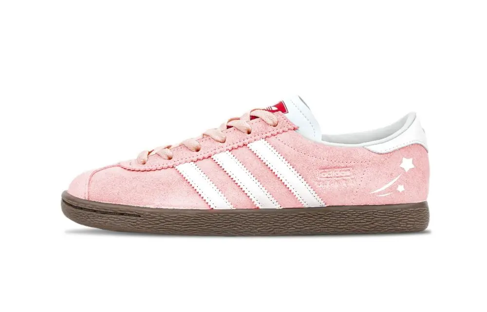 Adidas Originals Stadt Chanel inspired Abrasion Resistant Low top German Army Trainers Unisex Pink White