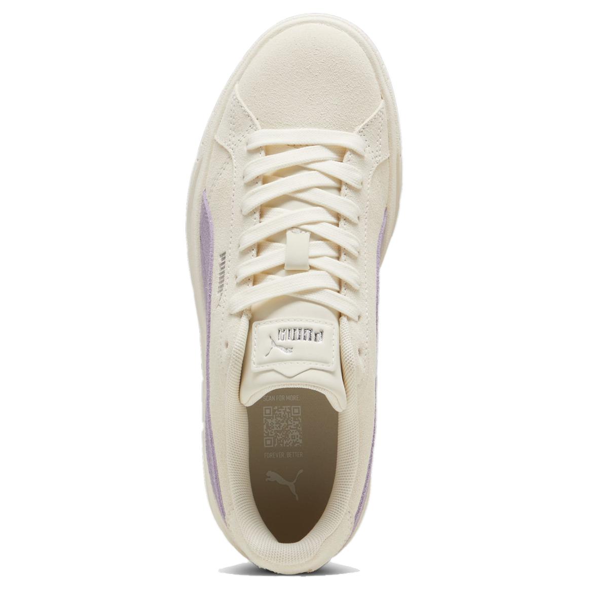 PUMA Karmen II Wear resistant And Lightweight Low Top Skateboard Shoes Women's Beige Purple купить в интернет-магазине Yoocart с быстрой доставкой по России.