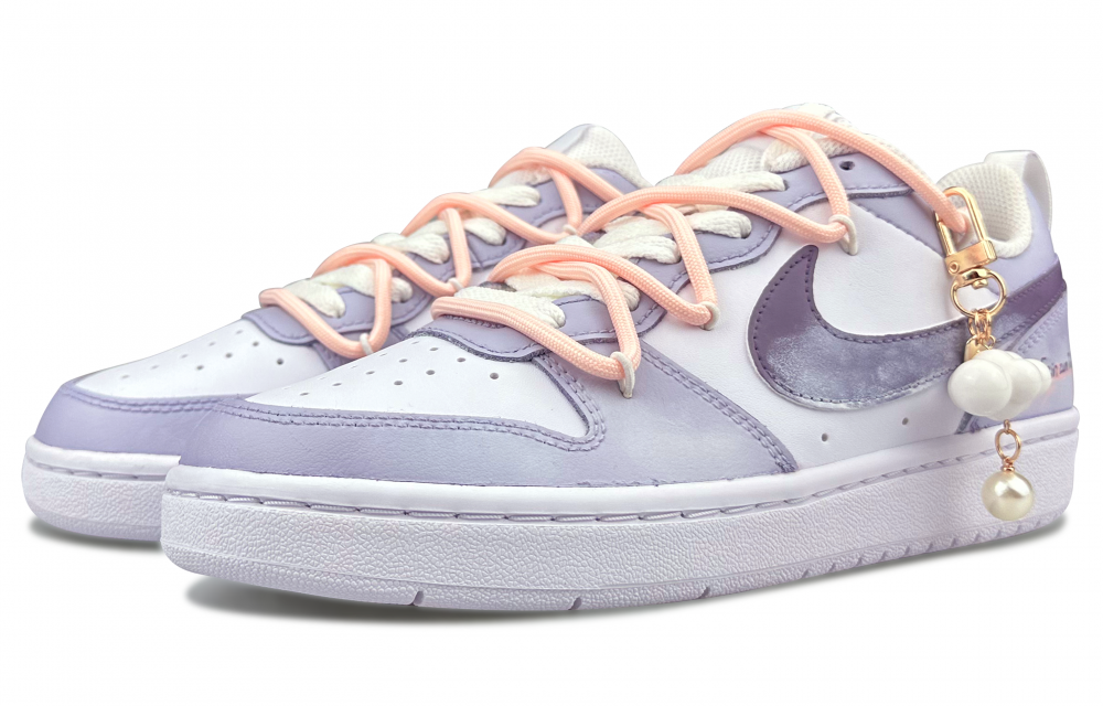 Nike Court Borough Skateboard Shoes Women's Low top Purple/White купить в интернет-магазине Yoocart с быстрой доставкой по России.