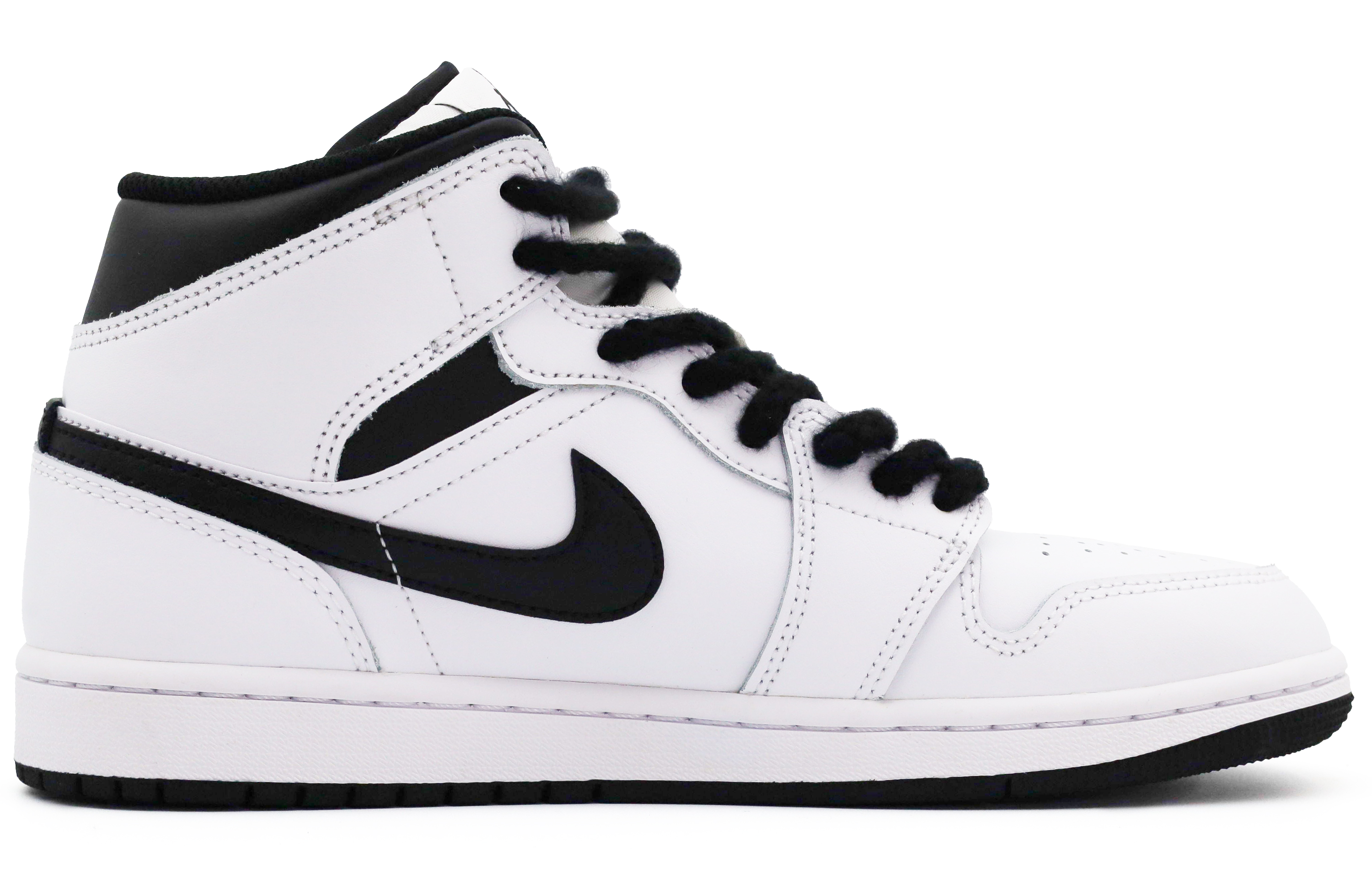 Jordan Air Jordan 1 Slip-Resistant Breathable Moisture-Wicking High-Top Vintage Basketball Shoes Men's White Black Pink купить в интернет-магазине Yoocart с быстрой доставкой по России.