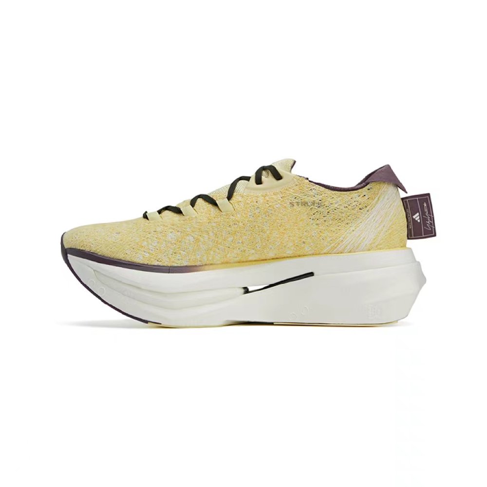 Y 3 Lightweight Rebound Low Top Running Shoes Unisex Yellow