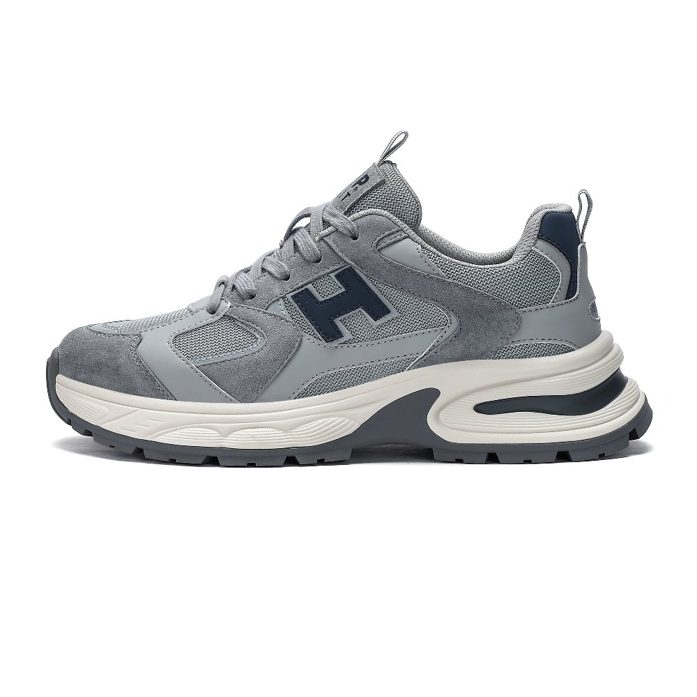 JEEP SPIRIT Low Top Chunky Sneakers Men's Moon Dust Gray