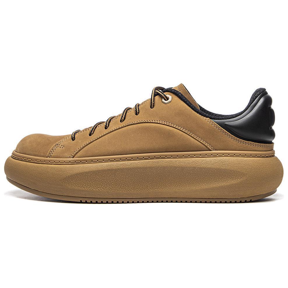 LiNing Anti-Slip Wear-Resistant Low-Top Casual Shoes Men's Yellow Black