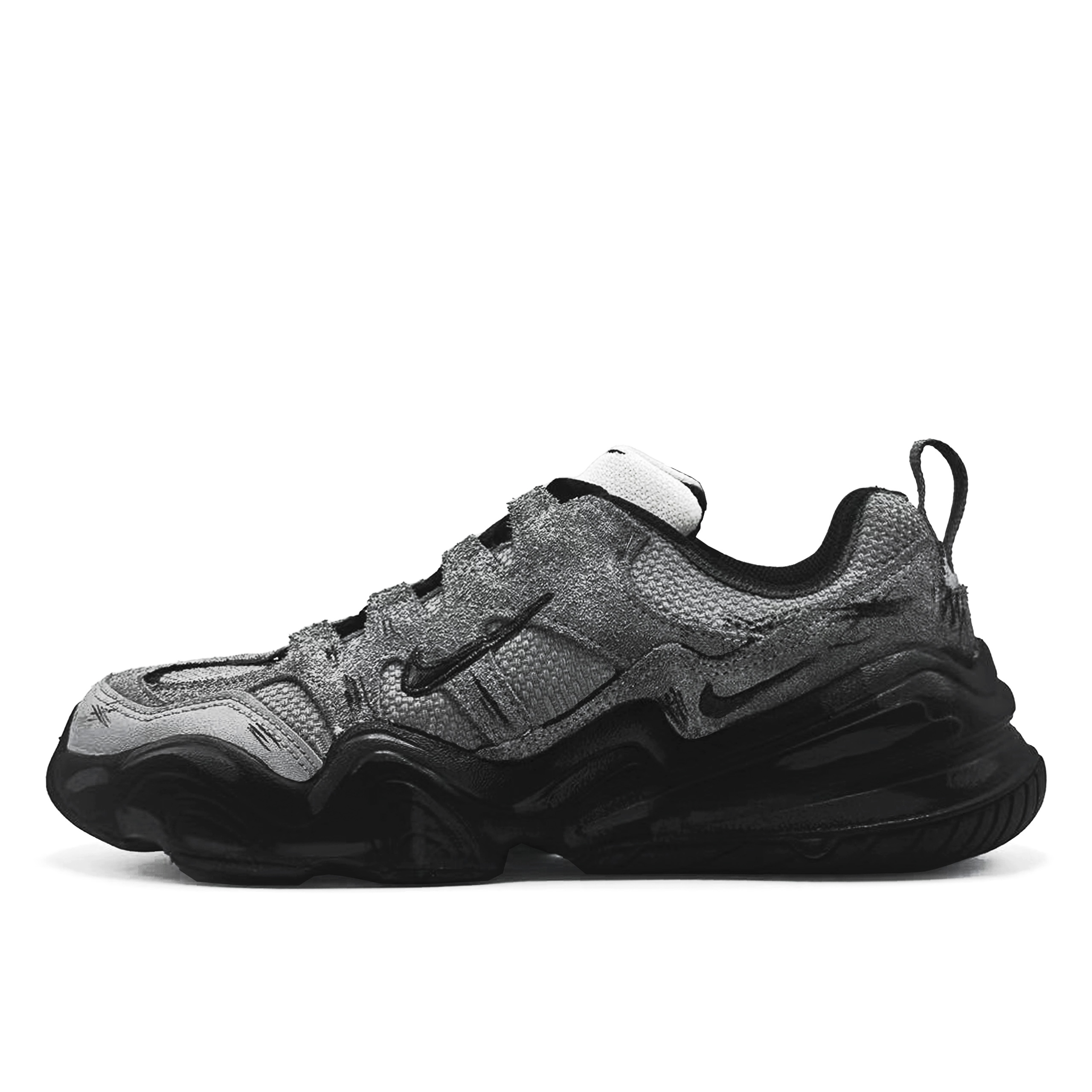 Nike Tech Hera Dark Surge Breathable Support Low top Casual Shoes Unisex Black Gray