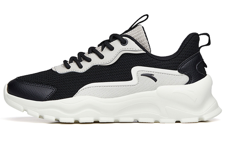 Anta Life Collection Breathable Low-Top Sports Casual Shoes Women's Black Gray White