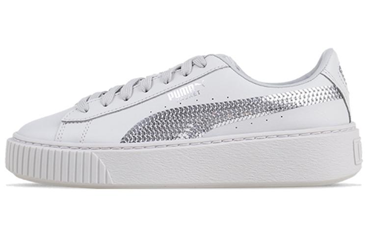 PUMA Basket Platform Grey Bling Women's