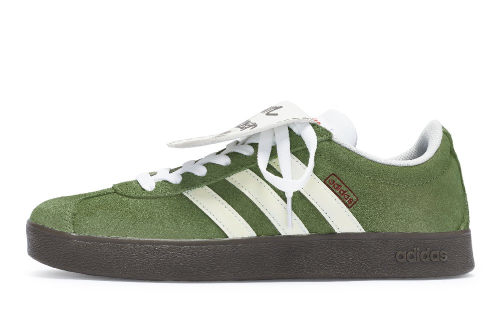 Adidas Neo Vl Court 811 Manufacture Matcha Raw Cake Low-Top Skateboard Shoes Unisex Matcha Green Yellow