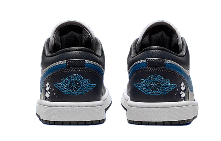 Jordan Air Jordan 1 Anti-Slip Wear-Resistant Low-Top Skateboard Shoes Unisex Black Gray купить в интернет-магазине Yoocart с быстрой доставкой по России.