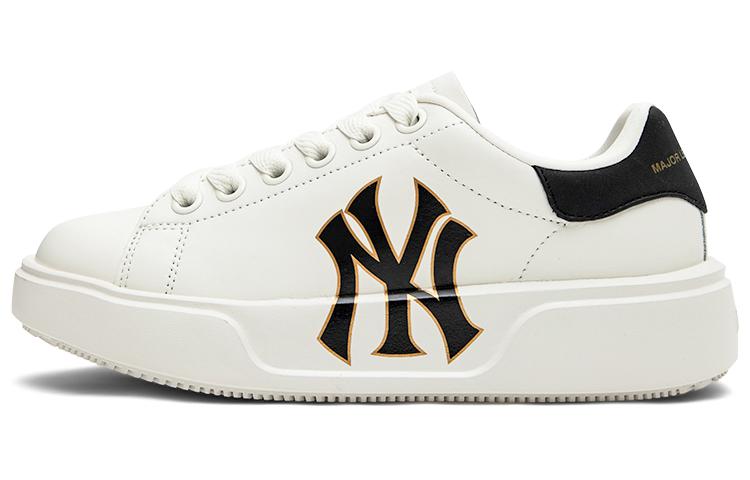 MLB Chunky Classic Low-Top Skateboard Shoes Unisex Beige Black