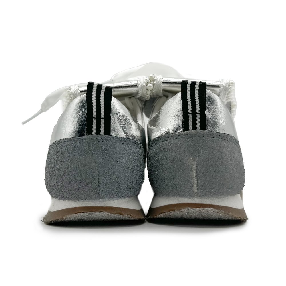 Adidas Neo VS JOG 2.0 Slip Resistant Low Top Casual Shoes Unisex Bright Silver
