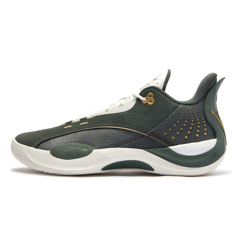 361° Cushioning Anti-Slip And Wear-Resistant Low-Top Basketball Shoes Men's Green White
