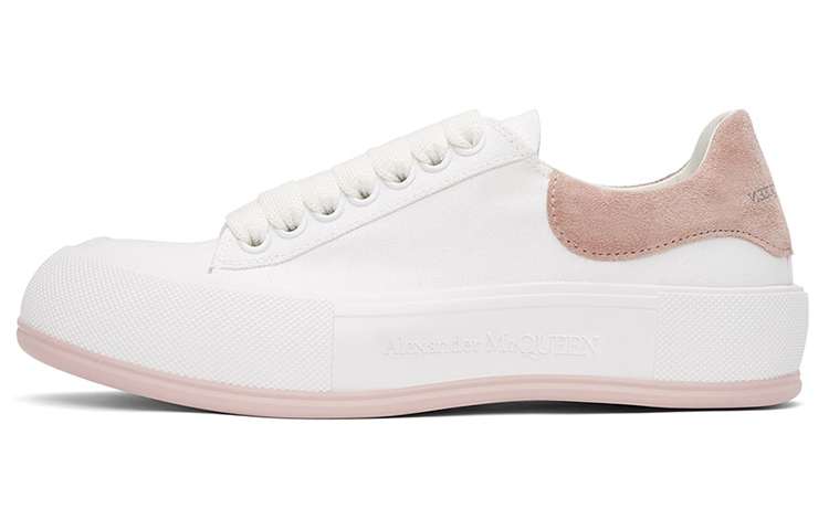 Alexander McQueen Deck Stylish Skateboarding Shoes Men's White