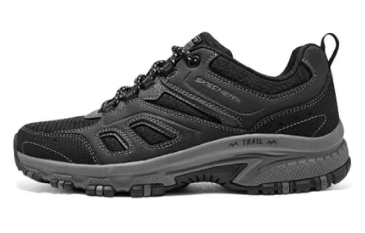 Skechers Bamboo Mountain Cushioning Wear-Resistant Low-Top Hiking Shoes Women's Charcoal Gray