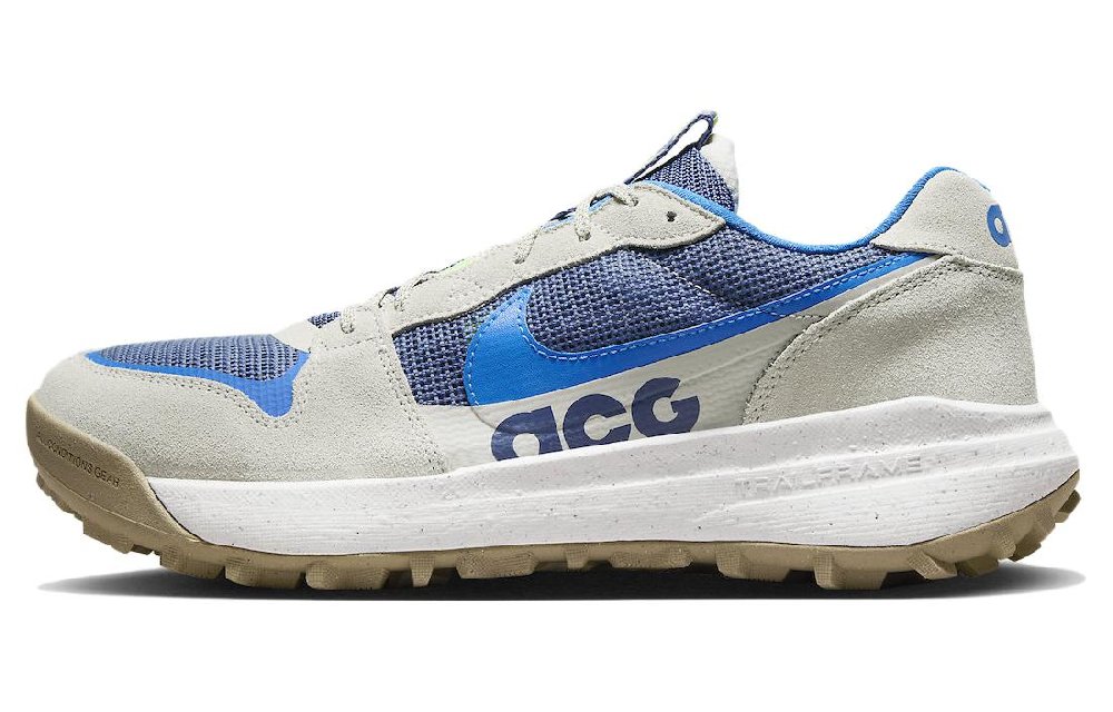 Nike ACG Lowcate Durable Breathable Low-Top Outdoor Shoes Men's Blue Gray
