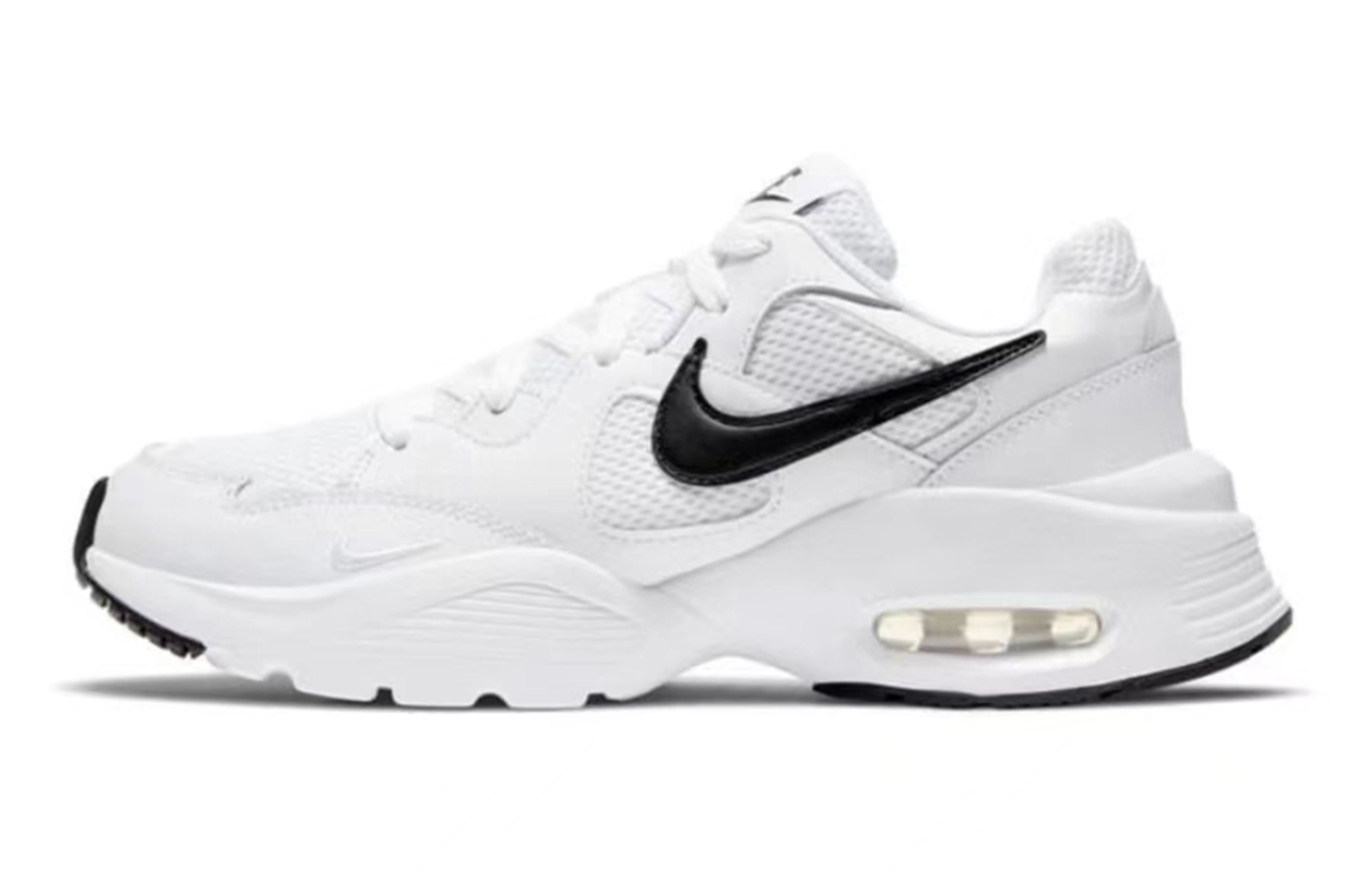 Nike Air Max Fusion Anti-Slip Wear-Resistant Low-Top Casual Running Shoes Women's Black White купить в интернет-магазине Yoocart с быстрой доставкой по России.