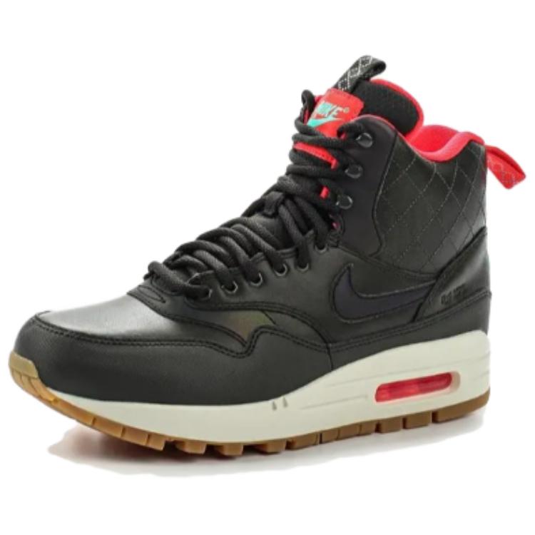 Nike Air Max 1 Mid Sneakerboot Reflect Sequoia/Black Bright Crimson Mint Women's